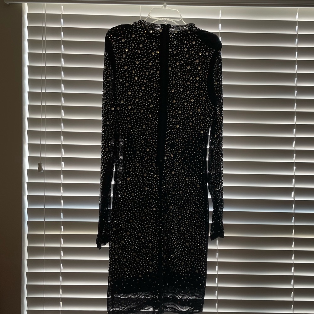 Bedazzled Black/Silver Dress